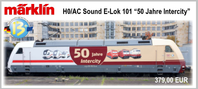 Märklin 39379.001 H0 Sound E-Lok 101 110-5 Ep.VI der DBAG Lok zum Jubiläum 50 Jahre Intercity