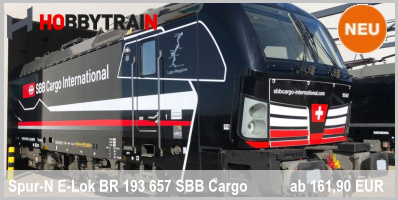Hobbytrain 30169 N analog E-Lok BR 193 657 SBB Cargo/Shadowpiercer