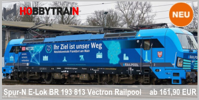 Hobbytrain 30168 N analog E-Lok BR 193 813 Vectron Railpool/DB Netze