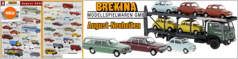 Brekina Brekina - H0 / 1:87 - Pkw/Lkw - Neuheiten - August - 2022