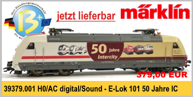 Märklin 39379.001 H0 Sound E-Lok 101 110-5 Ep.VI der DBAG Lok zum Jubiläum 50 Jahre Intercity
