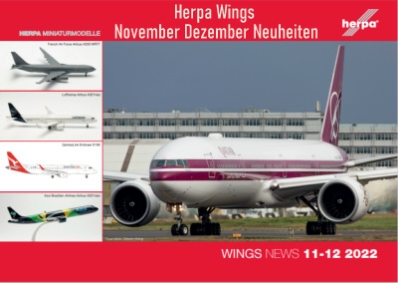 Herpa Herpa - Wings - Neuheiten - November/Dezember - 2022