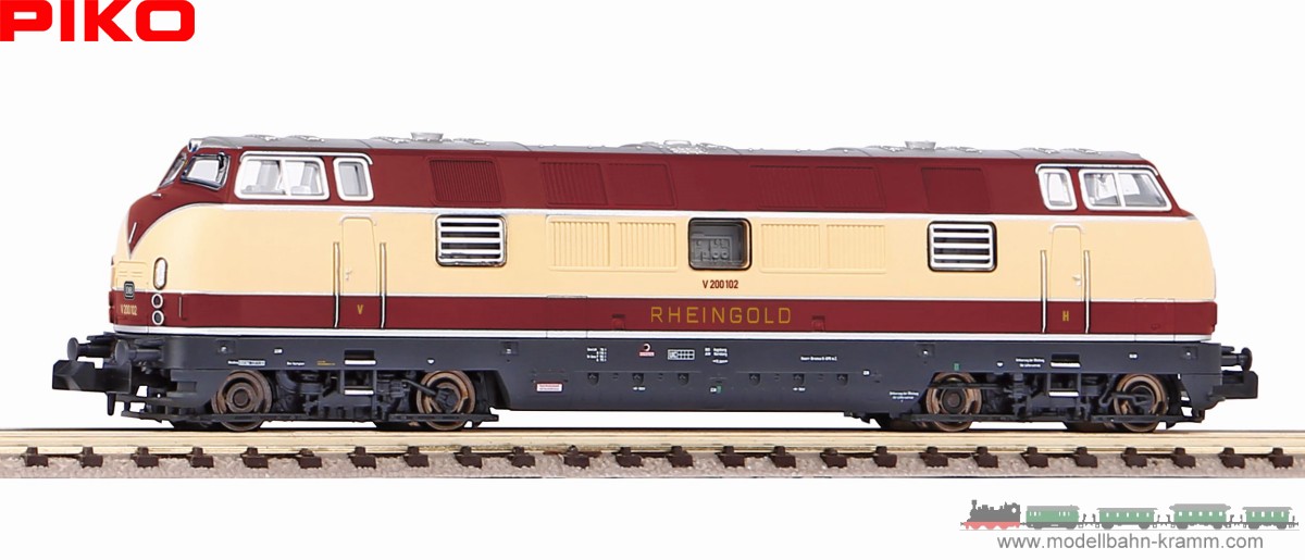 Piko 71607 N-Spur Sondermodell Diesellok V 200 102 Rheingold - creme/rot