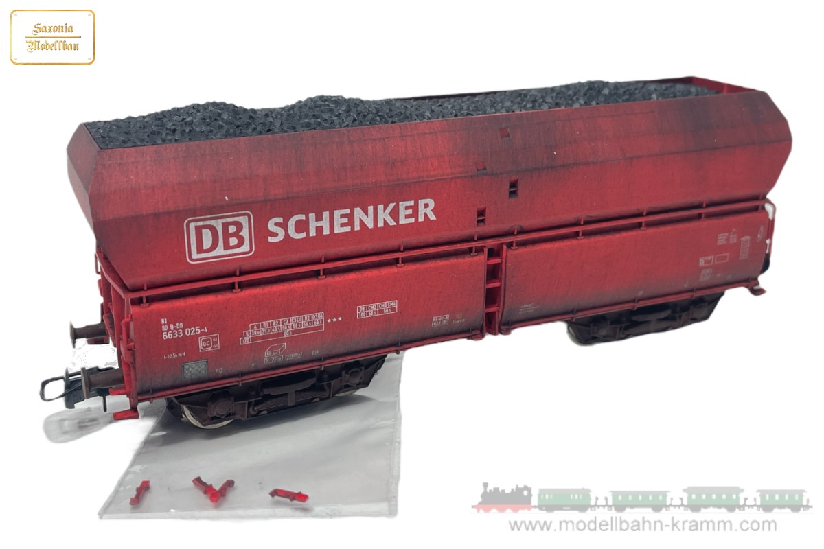 Saxonia 200001 - H0 self-unloading wagon, DB Schenker, aged