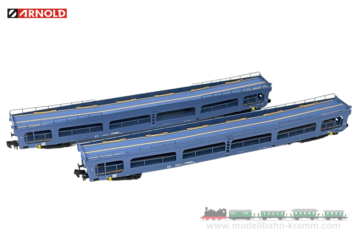 Arnold 4409 -  N set DDm car transport wagon 2-piece DR