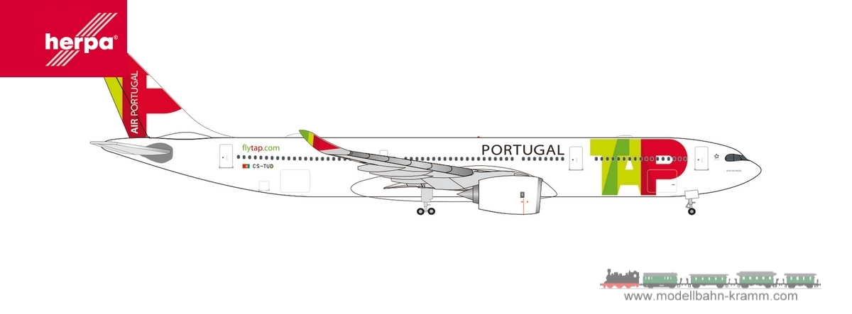 Herpa 536301, EAN 4013150536301: 1:500 TAP Air Portugal Airbus A330-900neo – 75 Years - CS-TUD