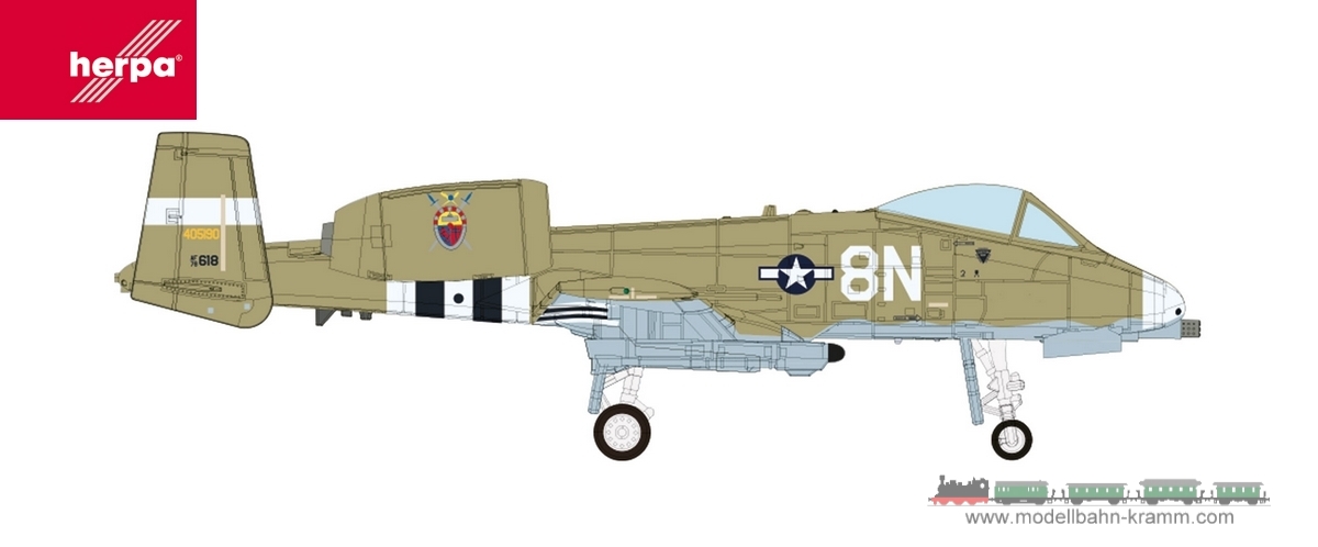 Herpa 572330, EAN 4013150572330: 1:200 US Air Force Fairchild A-10C Thunderbolt II – Idaho ANG, 190th FS “Skull Bangers 75th Anniversary – 78-0618