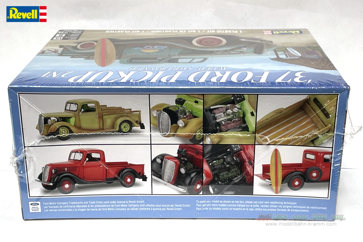 Revell 14516, EAN 31445045165: 1:24 Ford Pickup 1937 with surfboard
