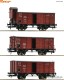 Roco 6600037, EAN 9005033062668: H0 DC 3-tlg. Set: Gedeckte Güterwagen, DRG