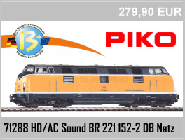 Piko 71288 H0 AC Sound Diesellok BR 221 152-2 DBAG Netz Instandsetzung