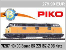 Piko 71287 H0 DC Sound Diesellok BR 221 152-2 DBAG Netz Instandsetzung