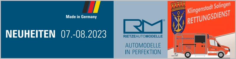 Rietze Rietze - H0 / 1:87 - Automodelle - Neuheiten - Juli/August - 2023