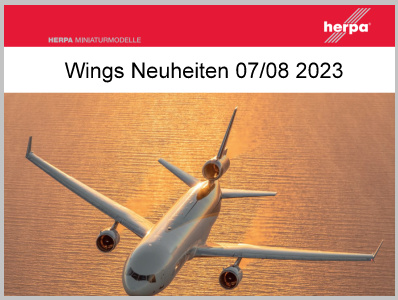 Herpa Herpa - Wings - Neuheiten - Juli/August - 2023