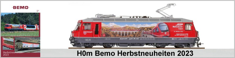 Bemo Bemo - H0m / 1:87 Schmalspur - Lok + Wagen - Herbstneuheiten - 2023