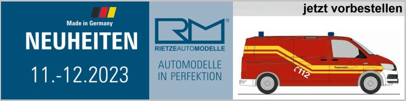 Rietze Rietze - H0 / 1:87 - Automodelle - Neuheiten - November/Dezember - 2023