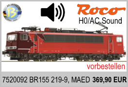 Roco 7520092 H0 AC Sound E-Lok 155 219-9, MAED, Ep.VI,
