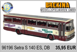 Brekina 96196 1:87 Setra S 140 ES, 1975, DB/Deutsche Bundesbahn