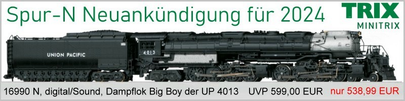 TRIX 16990 N Sound Dampflokomotive Big Boy UP 4013 III