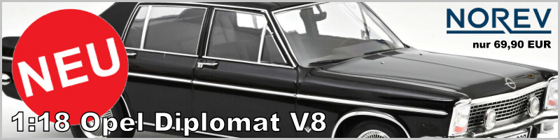 Norev 183687 1:18 Opel Diplomat V8 1969 schwarz