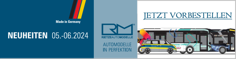 Rietze Rietze - H0 / 1:87 - Car Models - Novelties - May/June - 2024
