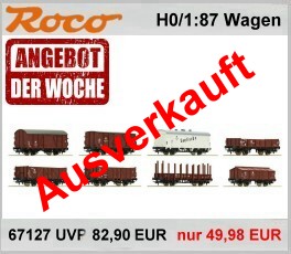 Roco 67127 H0 Set 8x Güterwagen, Epoche-3 der DR