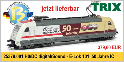 TRIX 25379.001 H0 Sound E-Lok 101 110-5, Epoche VI der DBAG Lok zum Jubiläum 50 Jahre Intercity