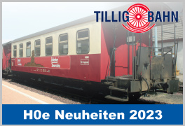 Tillig Tillig - H0e / 1:87 Schmalspur - Lok + Wagen - Neuheiten 2023 jetzt zum Vorbestellpreis sichern