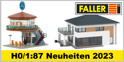 Faller Faller - H0 / 1:87 - Ausgestaltung - Neuheiten 2023 jetzt zum Vorbestellpreis sichern