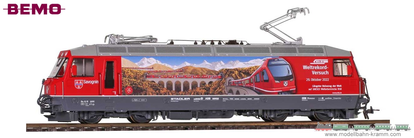 Bemo H0 novelty in DC and AC immediately available RhB electric locomotive