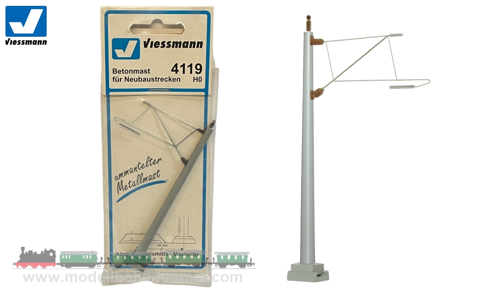 Viessmann 4119 H0-gauge Concrete mast for new construction lines