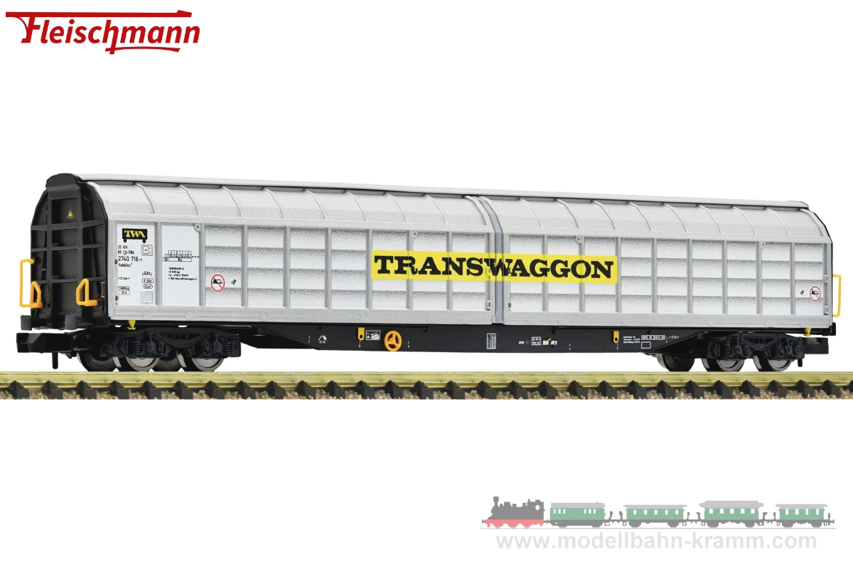Fleischmann 838309 N-gauge high capacity sliding wall car Transwaggon SBB