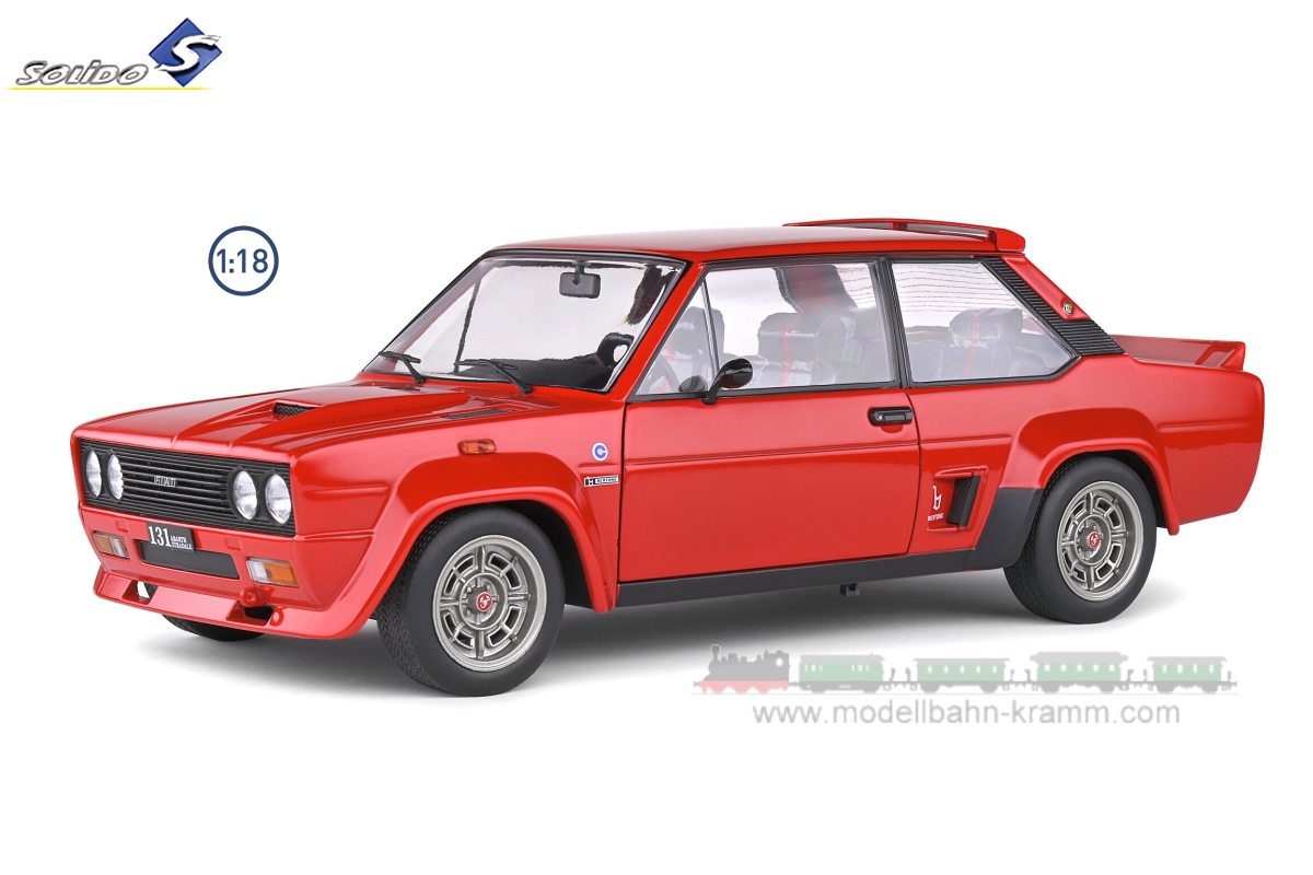 Solido 1:18, Fiat 131 Abarth year of construction 1980 in red