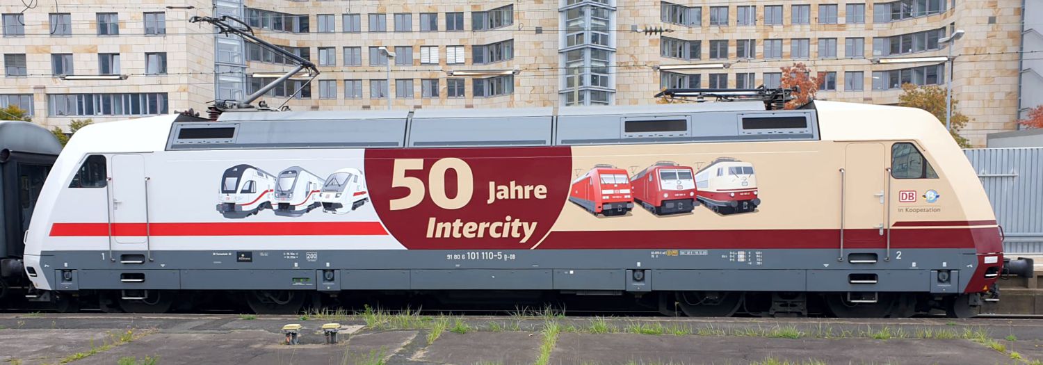 H0 sound electric locomotive 101 110-5 Ep.VI of the DBAG locomotive for the anniversary 50 years Int