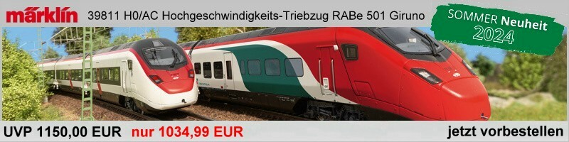 Märklin 39811 Class RABe 501 Giruno High-Speed Rail Car Train